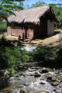 Bungalow at Hampichicuy, and nearby river